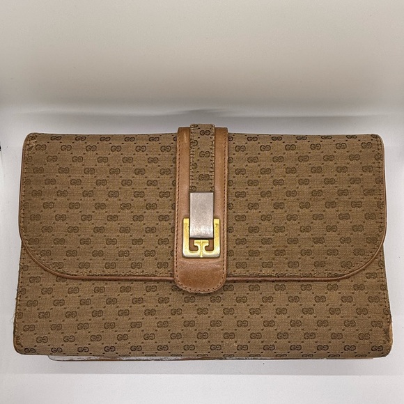 Vintage Gucci Clutch & Crossbody - Picture 1 of 10